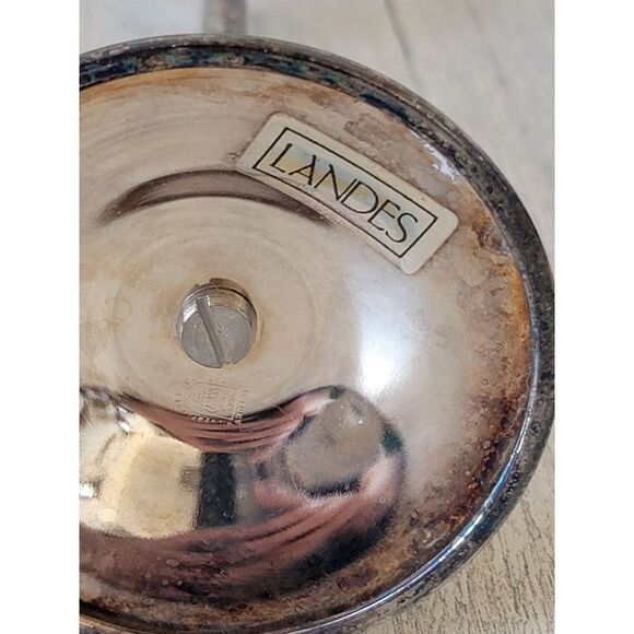 Landes crystal Italy brass candle holder set home decor - Picture 10 of 10